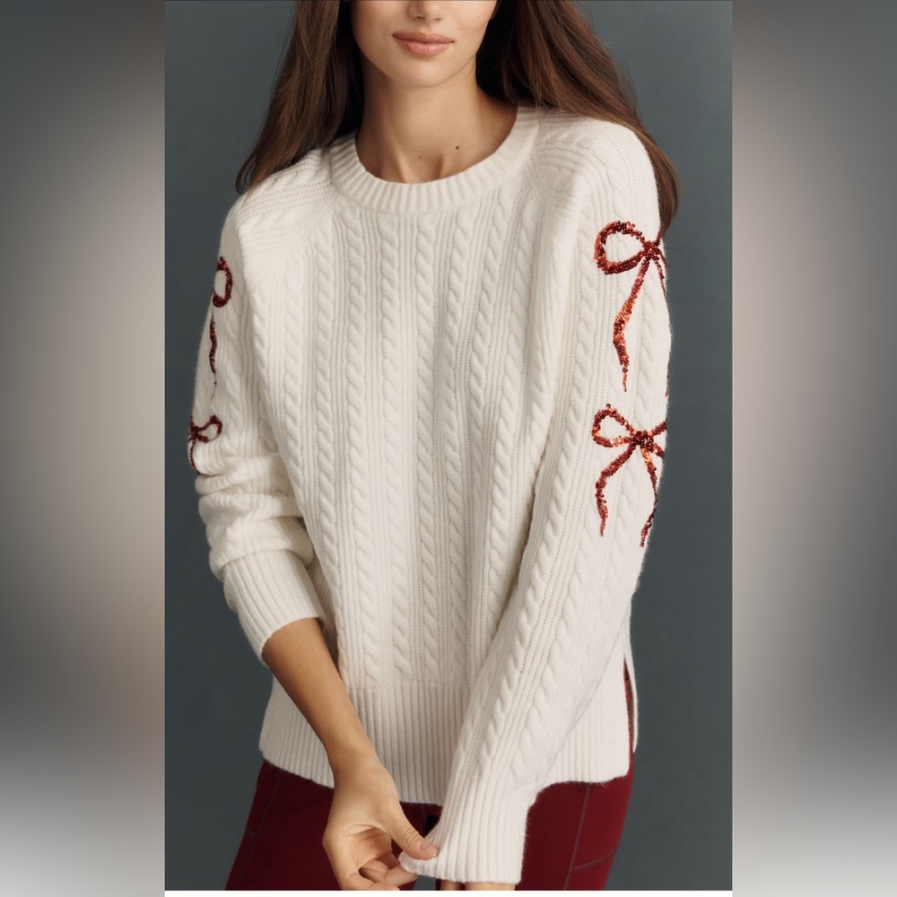 Beach Riot x Anthropologie Bow Sleeve Sweatshirt.